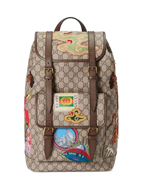 gucci courrier soft gg supreme backpack|gucci guccissima slim backpack.